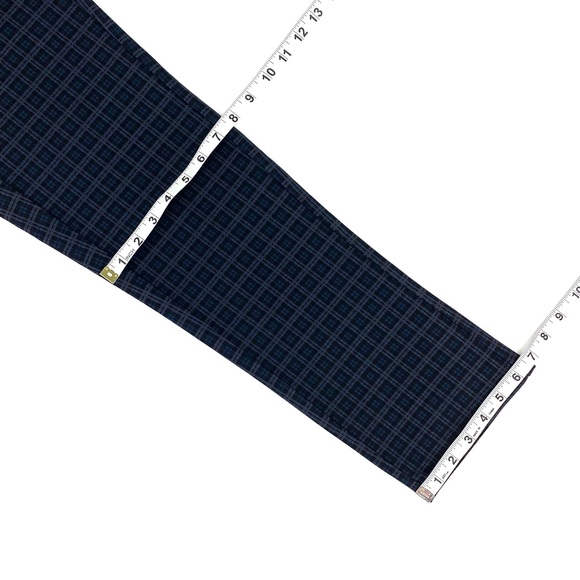 Orange Fashion Village NWT Tartan Plaid Slim Fit Ankle Pants, Large - Picture 11 of 16